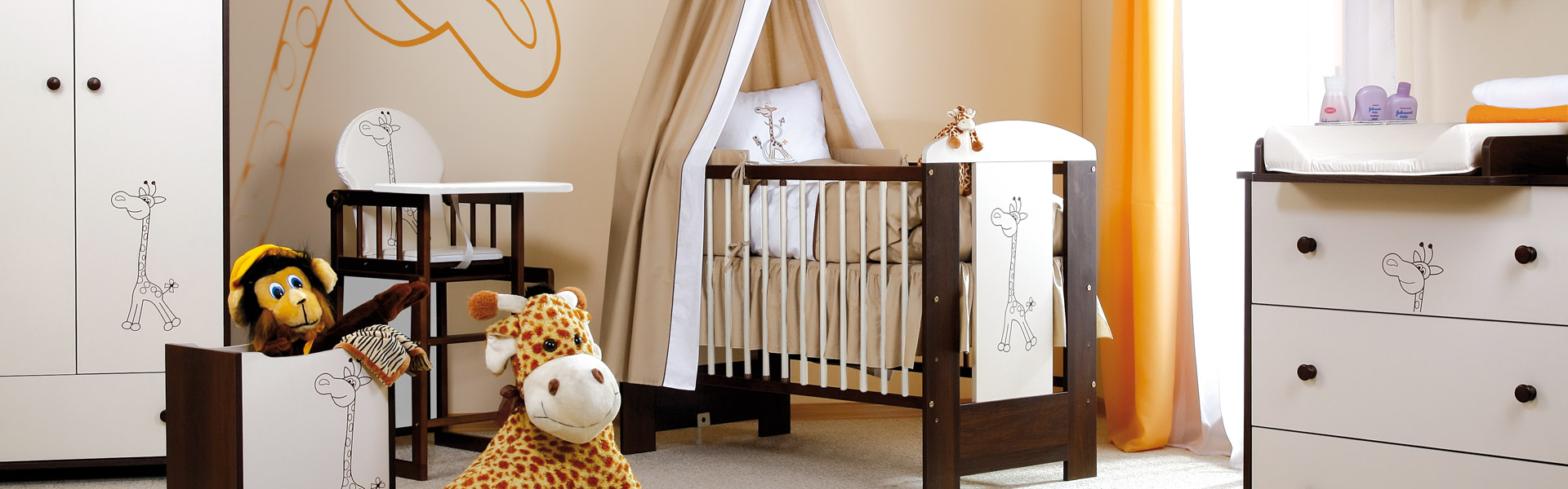 meble dla dziecka - Safari Żyrafka białe szczeble